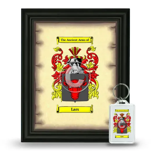 Lars Framed Coat of Arms and Keychain - Black