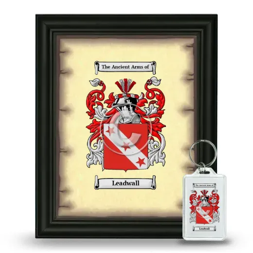 Leadwall Framed Coat of Arms and Keychain - Black