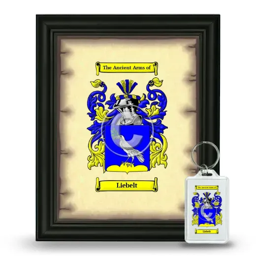 Liebelt Framed Coat of Arms and Keychain - Black