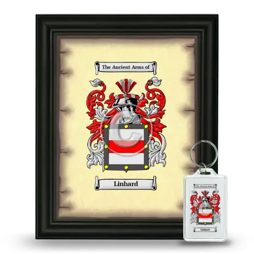 Linhard Framed Coat of Arms and Keychain - Black