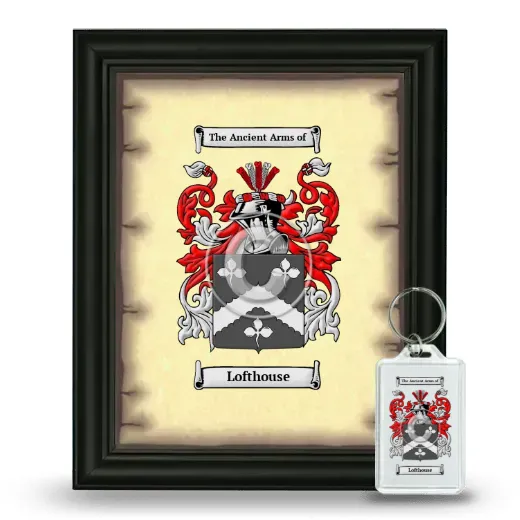 Lofthouse Framed Coat of Arms and Keychain - Black