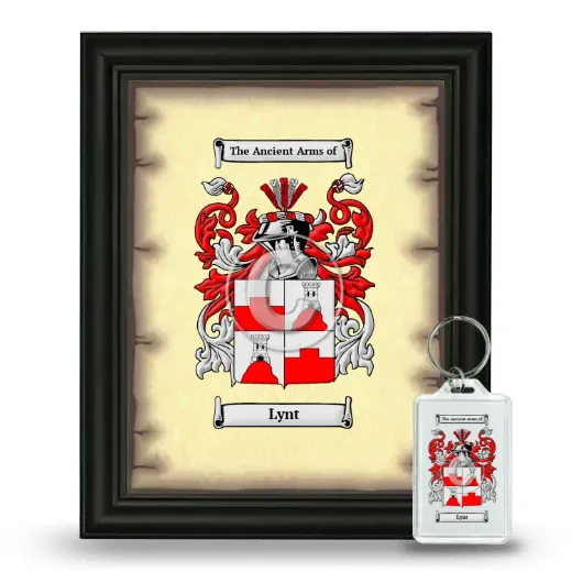 Lynt Framed Coat of Arms and Keychain - Black