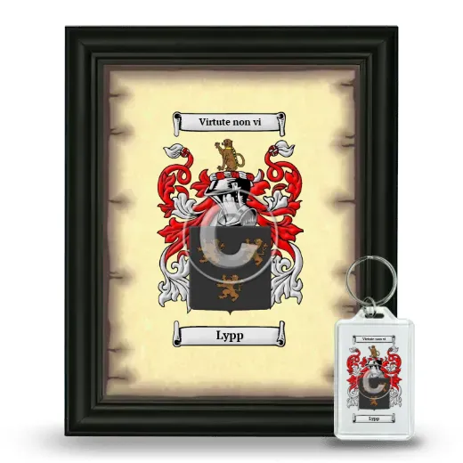 Lypp Framed Coat of Arms and Keychain - Black