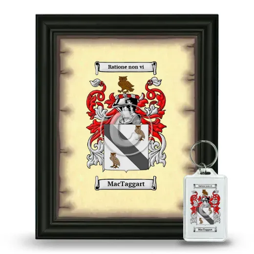 MacTaggart Framed Coat of Arms and Keychain - Black