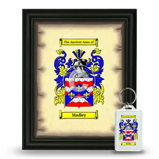 Madley Framed Coat of Arms and Keychain - Black