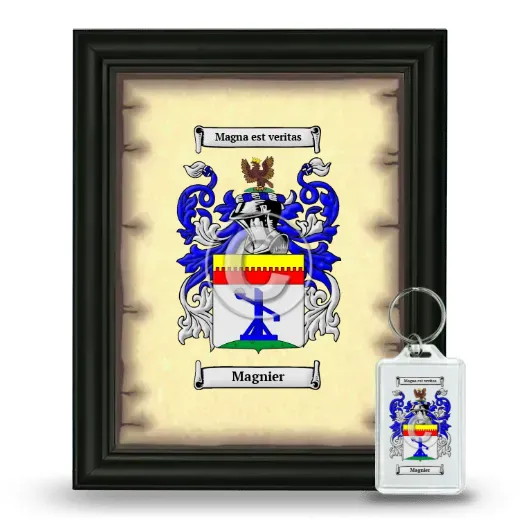 Magnier Framed Coat of Arms and Keychain - Black