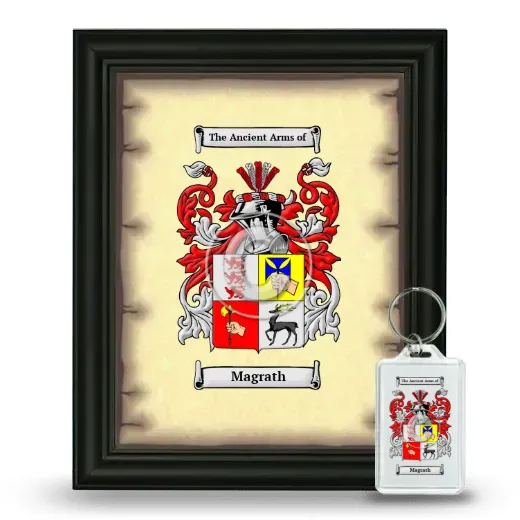 Magrath Framed Coat of Arms and Keychain - Black