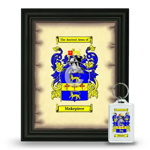 Makepiece Framed Coat of Arms and Keychain - Black