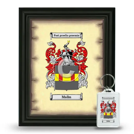 Malin Framed Coat of Arms and Keychain - Black