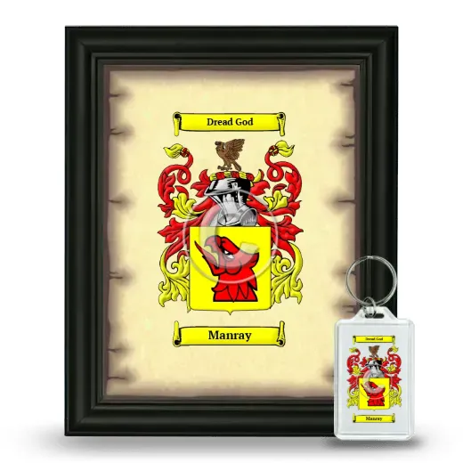 Manray Framed Coat of Arms and Keychain - Black