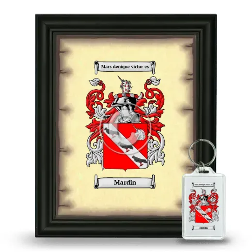Mardin Framed Coat of Arms and Keychain - Black