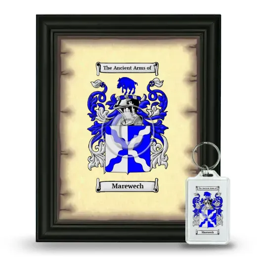 Marewech Framed Coat of Arms and Keychain - Black