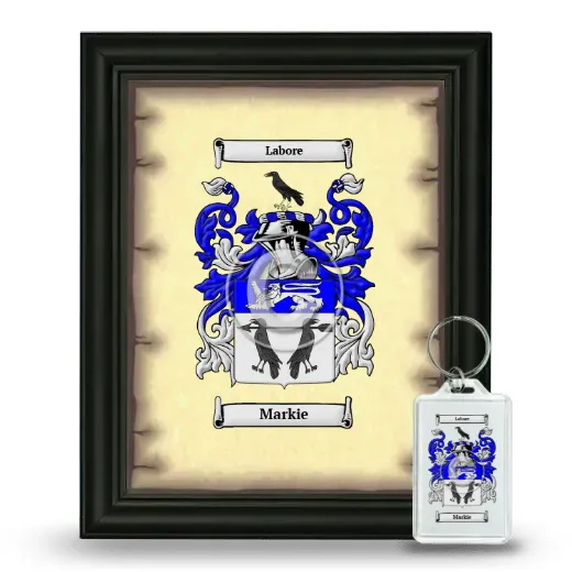 Markie Framed Coat of Arms and Keychain - Black