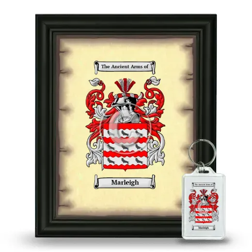 Marleigh Framed Coat of Arms and Keychain - Black