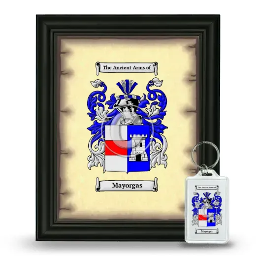 Mayorgas Framed Coat of Arms and Keychain - Black