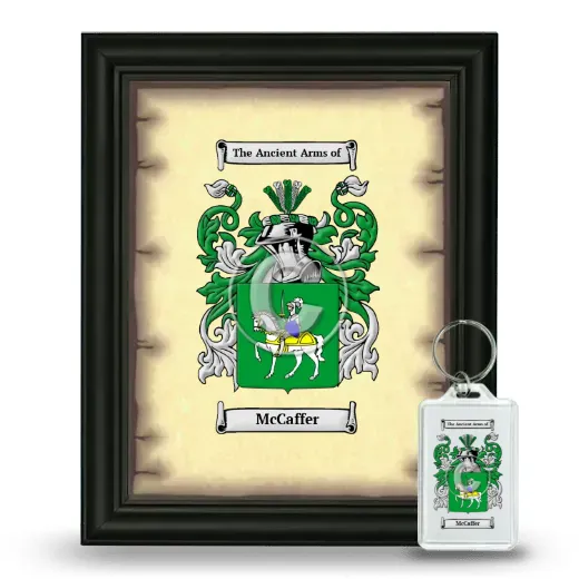 McCaffer Framed Coat of Arms and Keychain - Black