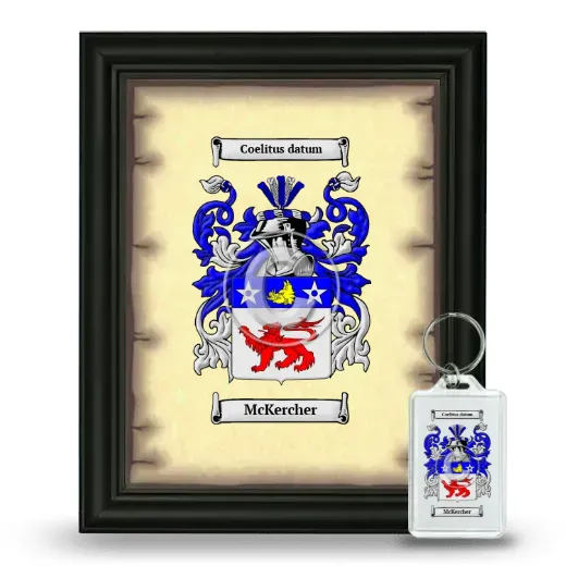 McKercher Framed Coat of Arms and Keychain - Black