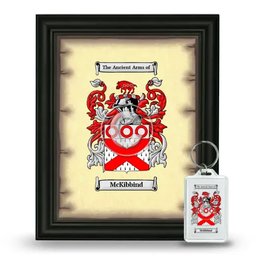McKibbind Framed Coat of Arms and Keychain - Black