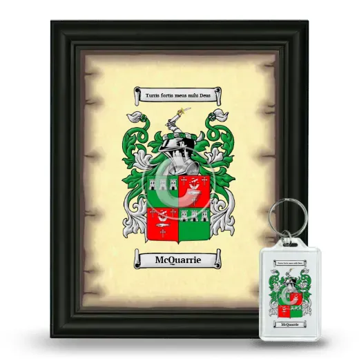McQuarrie Framed Coat of Arms and Keychain - Black
