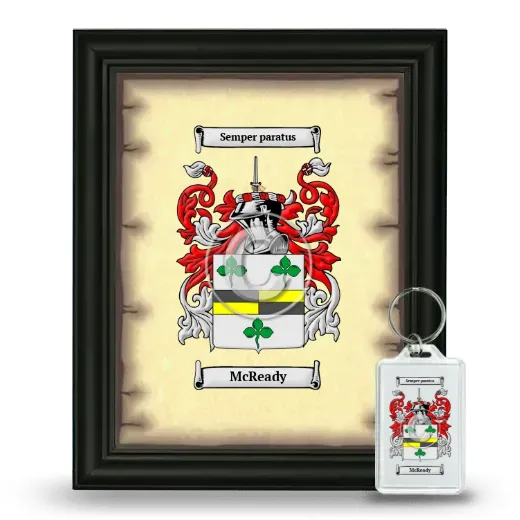 McReady Framed Coat of Arms and Keychain - Black
