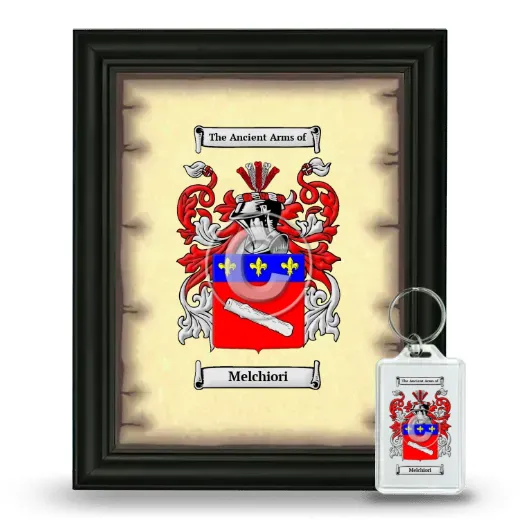 Melchiori Framed Coat of Arms and Keychain - Black