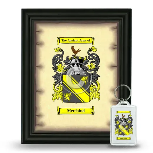 Merchind Framed Coat of Arms and Keychain - Black