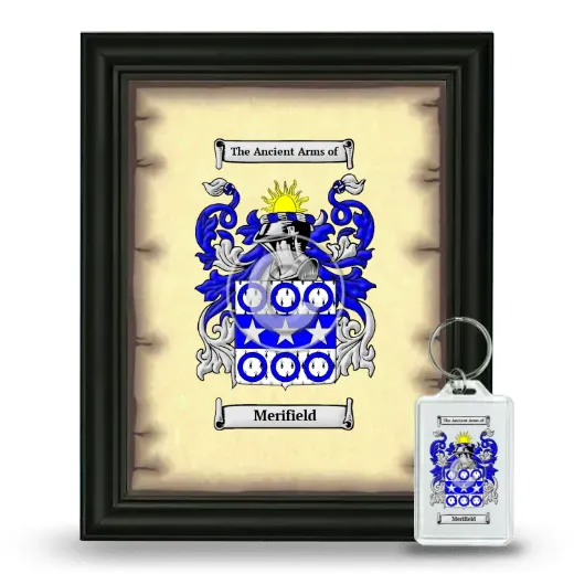 Merifield Framed Coat of Arms and Keychain - Black