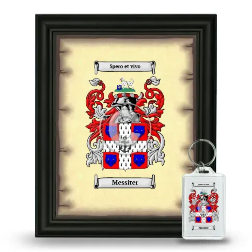 Messiter Framed Coat of Arms and Keychain - Black
