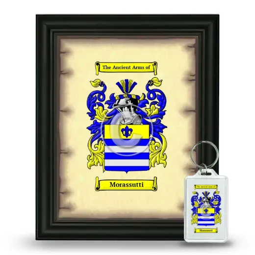 Morassutti Framed Coat of Arms and Keychain - Black