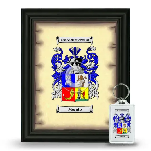 Morato Framed Coat of Arms and Keychain - Black