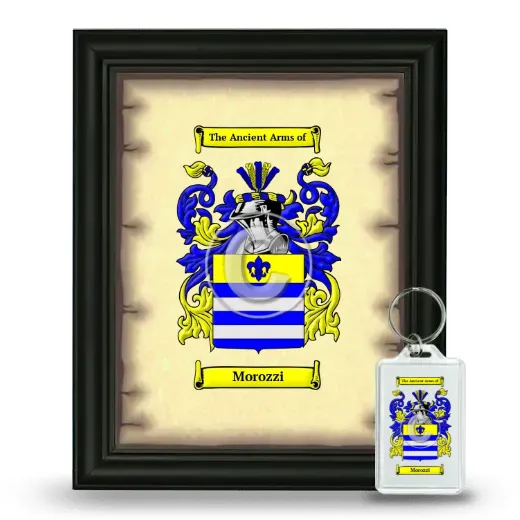 Morozzi Framed Coat of Arms and Keychain - Black