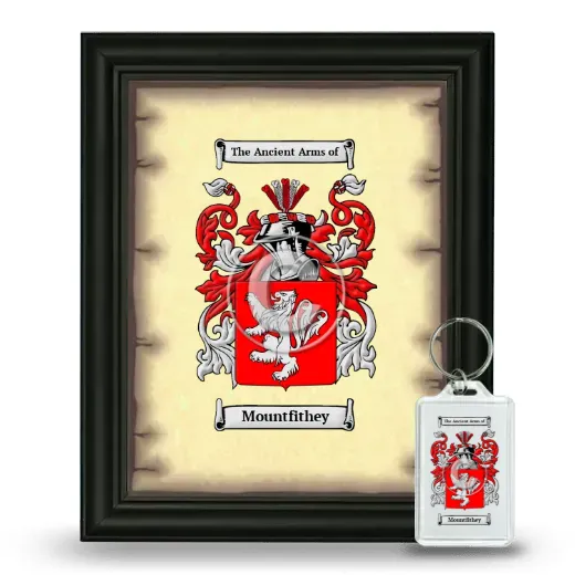 Mountfithey Framed Coat of Arms and Keychain - Black