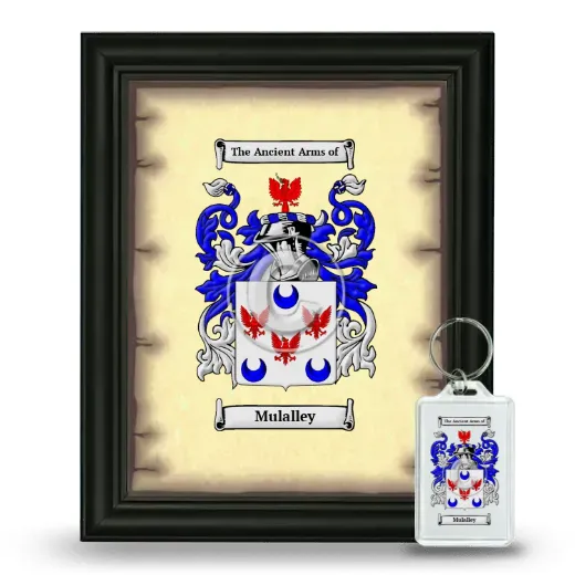Mulalley Framed Coat of Arms and Keychain - Black