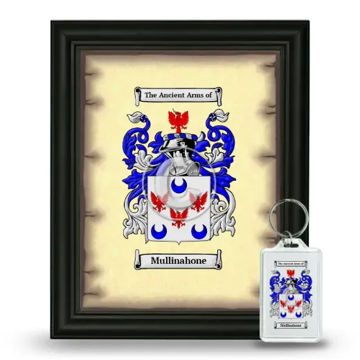Mullinahone Framed Coat of Arms and Keychain - Black
