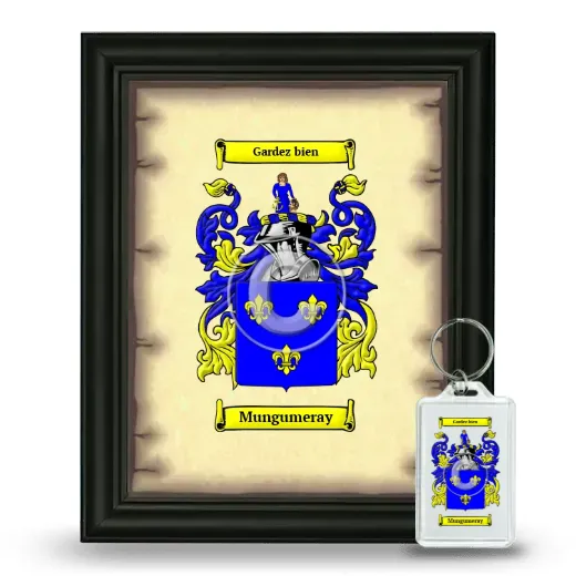 Mungumeray Framed Coat of Arms and Keychain - Black