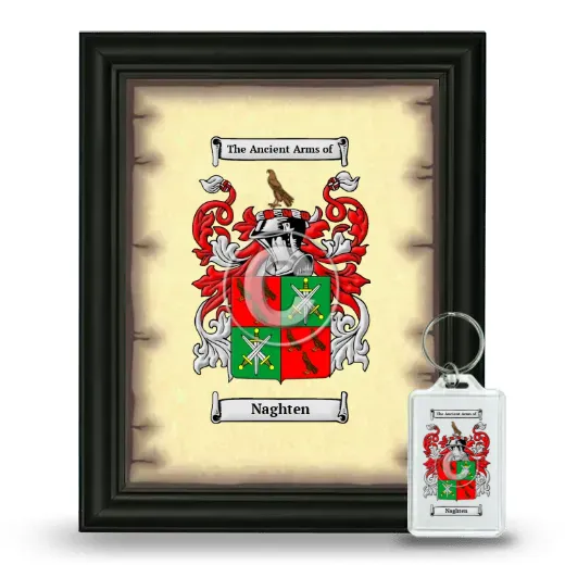 Naghten Framed Coat of Arms and Keychain - Black