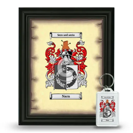 Narn Framed Coat of Arms and Keychain - Black