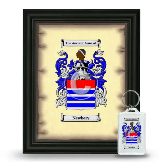 Newbery Framed Coat of Arms and Keychain - Black