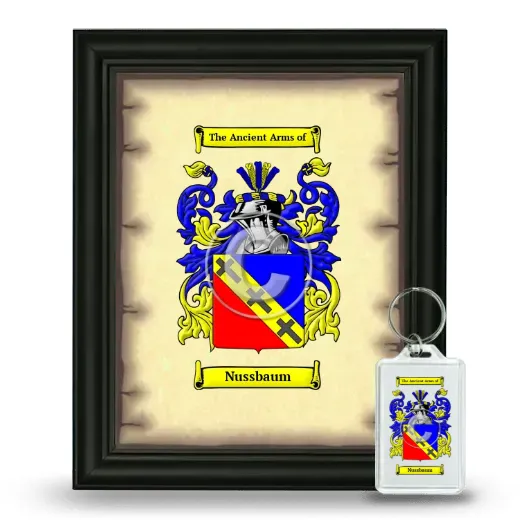 Nussbaum Framed Coat of Arms and Keychain - Black