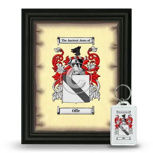 Offe Framed Coat of Arms and Keychain - Black