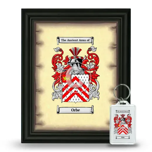 Orbe Framed Coat of Arms and Keychain - Black