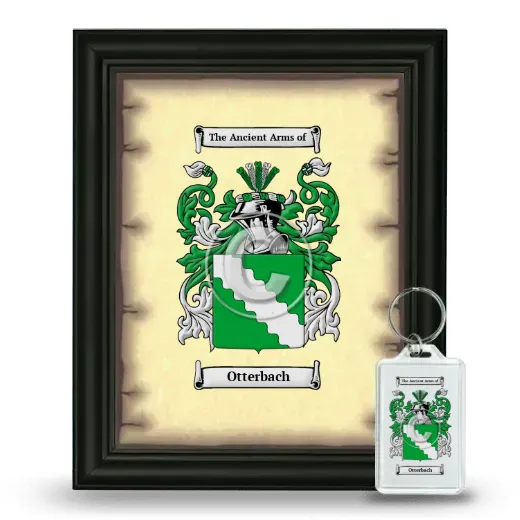 Otterbach Framed Coat of Arms and Keychain - Black