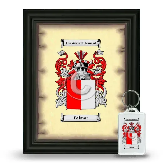 Palmar Framed Coat of Arms and Keychain - Black