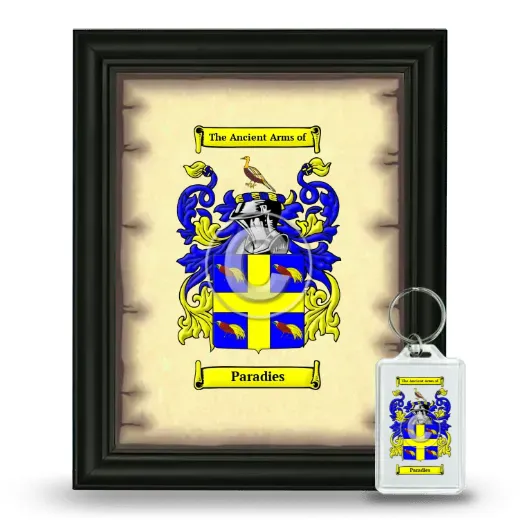 Paradies Framed Coat of Arms and Keychain - Black