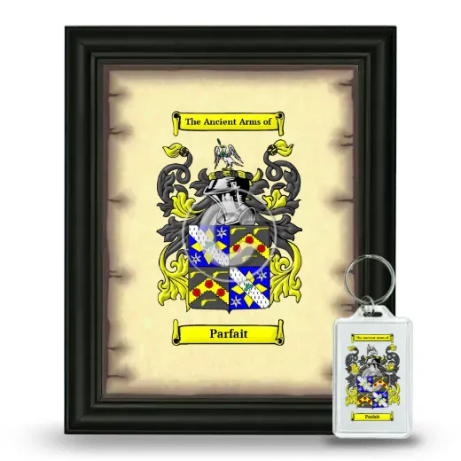 Parfait Framed Coat of Arms and Keychain - Black