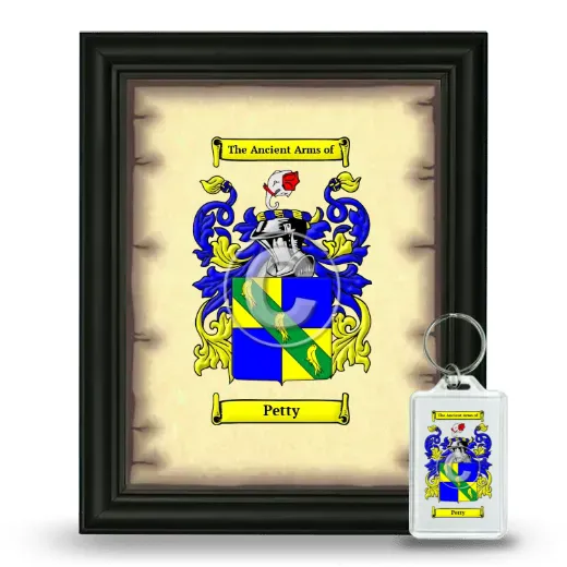 Petty Framed Coat of Arms and Keychain - Black