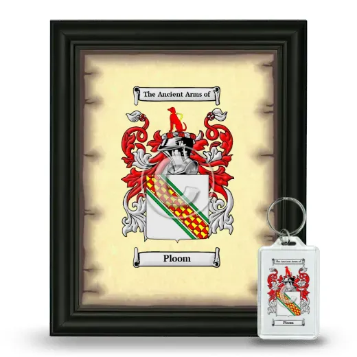 Ploom Framed Coat of Arms and Keychain - Black