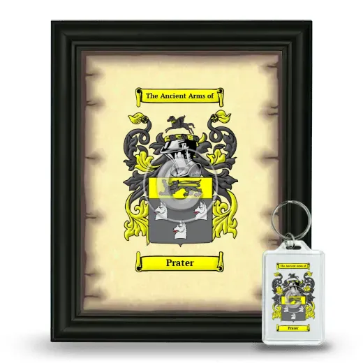 Prater Framed Coat of Arms and Keychain - Black