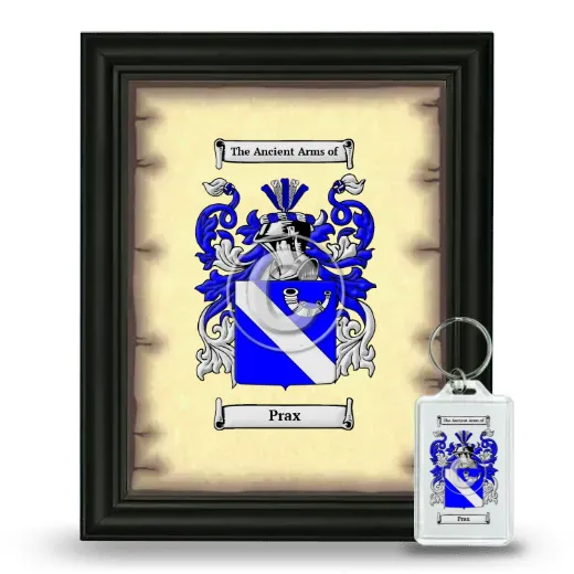 Prax Framed Coat of Arms and Keychain - Black