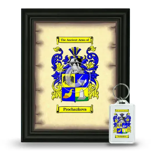 Prochazkova Framed Coat of Arms and Keychain - Black